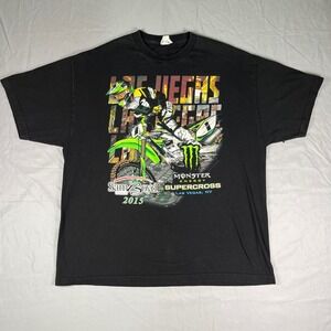 Alstyle Monster Energy Supercross 2015 Las Vegas Sam Boyd Stadium T-Shirt 2XL